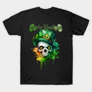 St. Patrick's Day Dirty Hooligan Clover Design T-Shirt